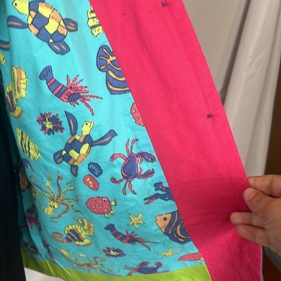 Quacker Factory Colorful Fish Sea Life Embroidered Jacket Teacher Art Cardigan - Picture 12 of 16